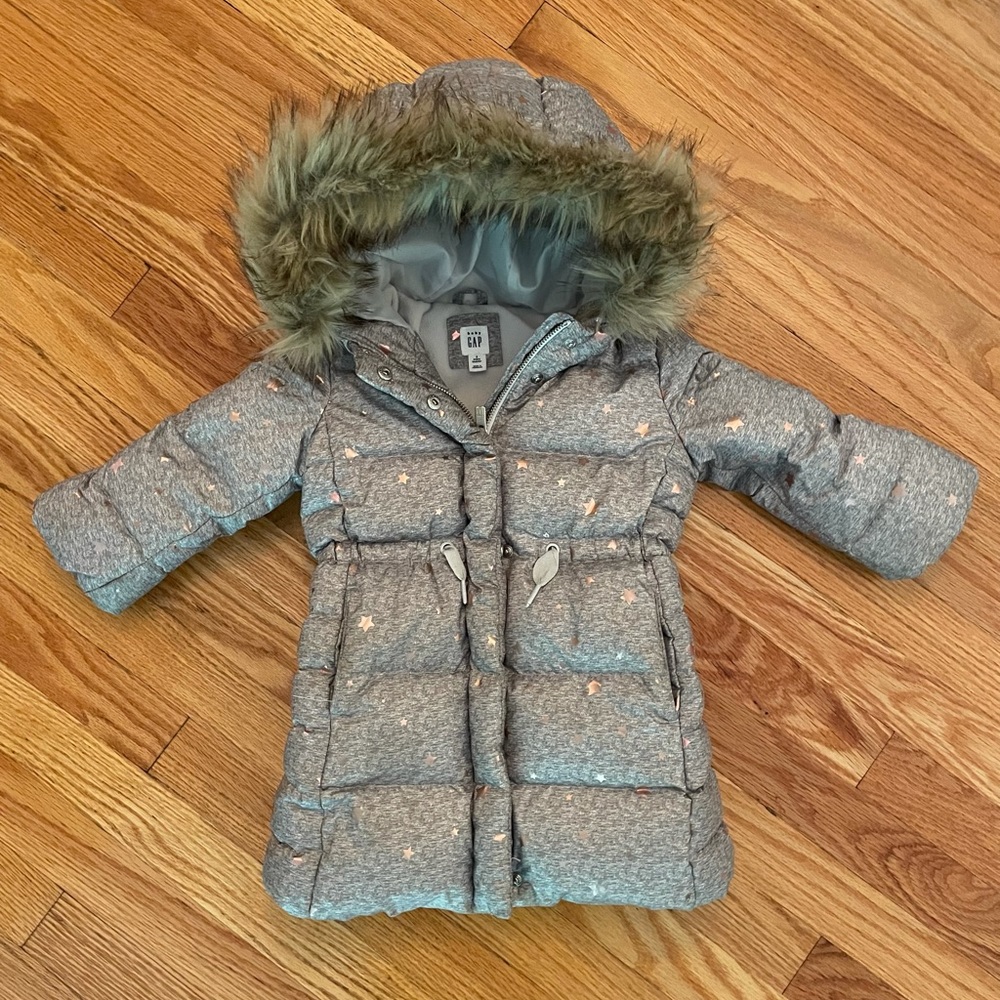 Warm Down Gap Puffer Coat Toddler Girls 3T